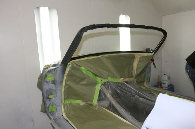 1961 Ford Sunliner Interior Covered In Plastic
