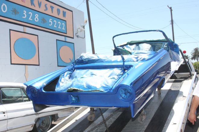 1961 Ford Sunliner Painted And Returned To Starlites Premises