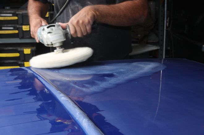 1961 Ford Sunliner Polishing With Mop