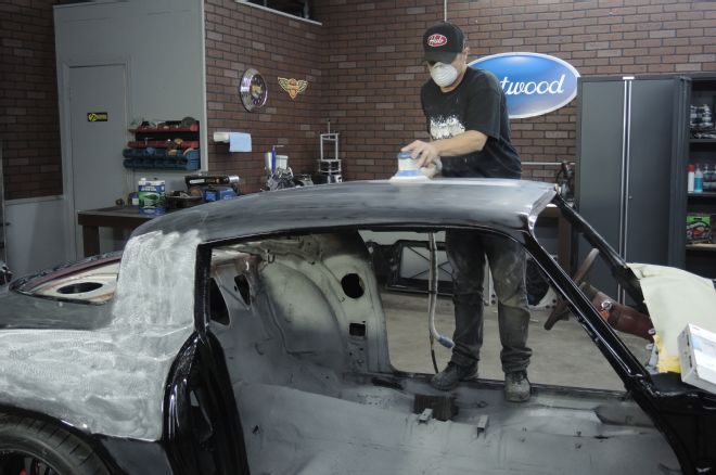 1978 Chevrolet Camaro Z28 Sanding With 1500 Grit