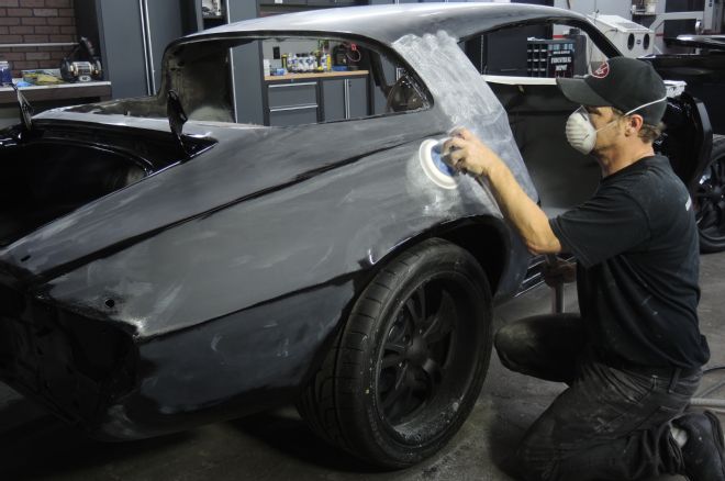 1978 Chevrolet Camaro Z28 Sanding With 1000 Grit