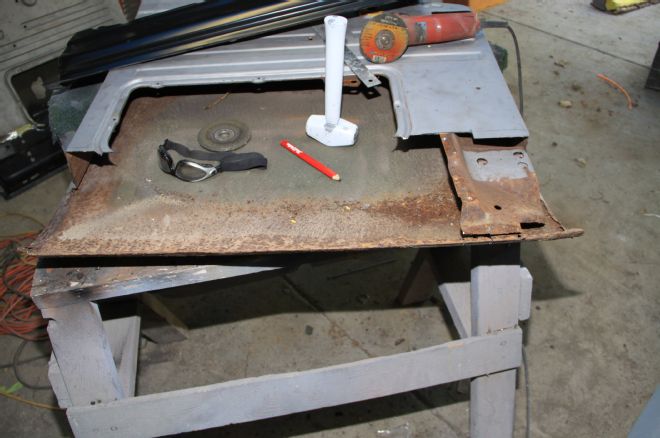 1956 Ford F 100 Door Inner Panel With Bottom Removed