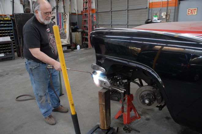 1956 Ford Custom Bumper Heating