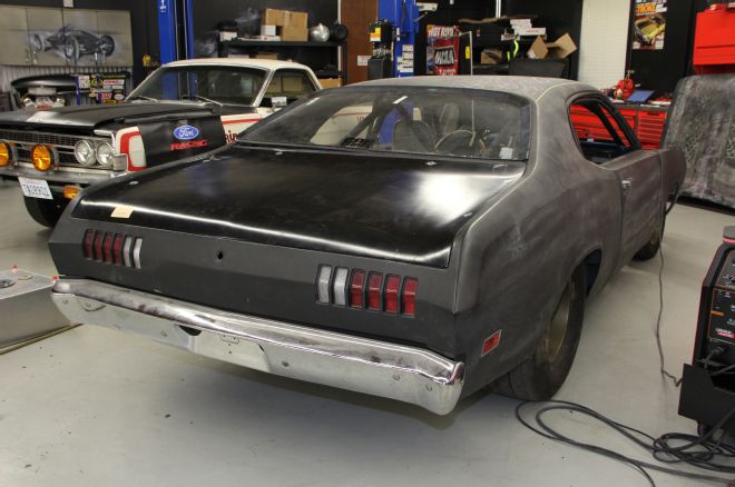 1971 Dodge Demon Button Heads Riveted To The Decklid