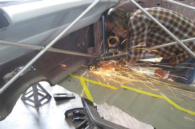 1957 Chevy Convertible March Project Cut Floorpan