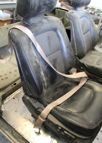 1957 Chevy Convertible March Project Autloc Seat Belt Installed