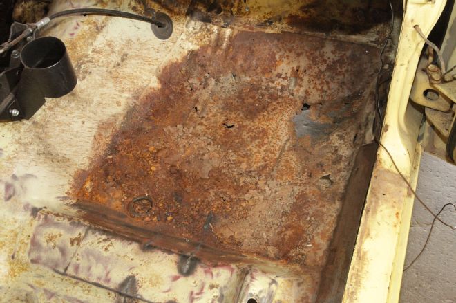 1968 Plymouth Valiant Rusty Floorpan