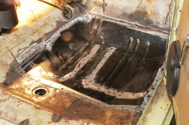 1968 Plymouth Floorpan Replacement Trial Fitting