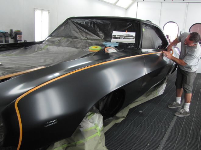 How to Custom Paint Factory Style Hockey Stick Stripes on a 1969 Camaro