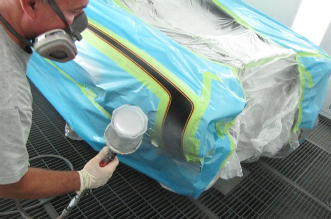1969 Camaro Hockey Stick Stripes Spray Paint