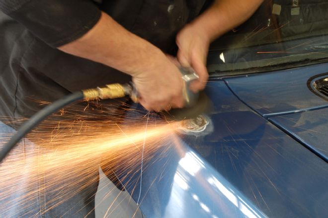 Camaro Sheetmetal Repair Smoothing