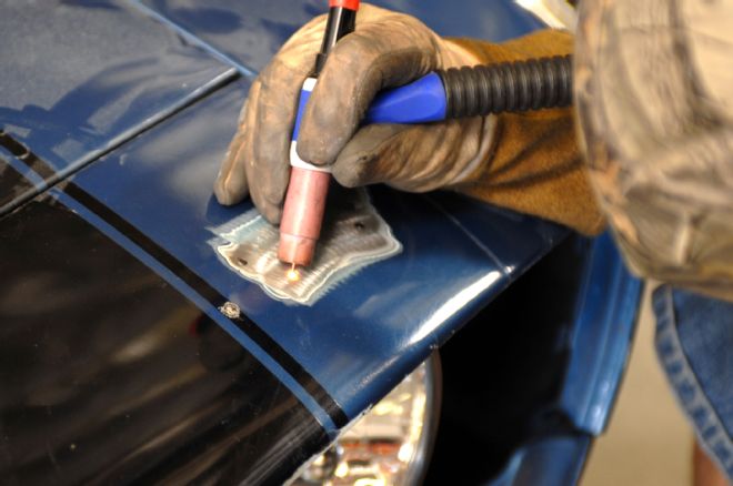 Camaro Sheetmetal Repair Tig Weld Hole