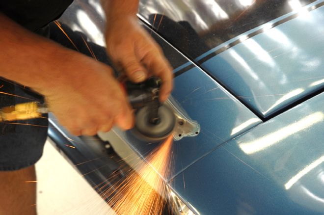 Camaro Sheetmetal Repair Sanding