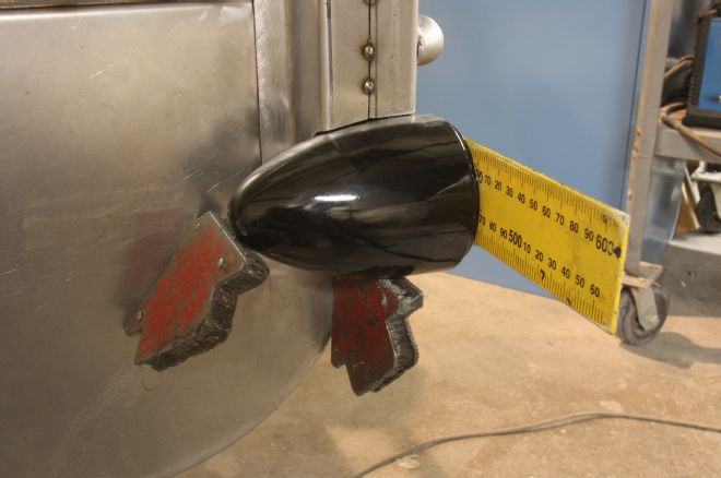 1956 Ford F 100 Magnets Holding Taillight In Place For Welding