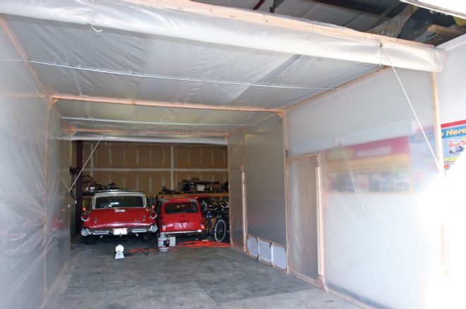 Ron Ceridonos Semi Permanent Paint Booth Garage