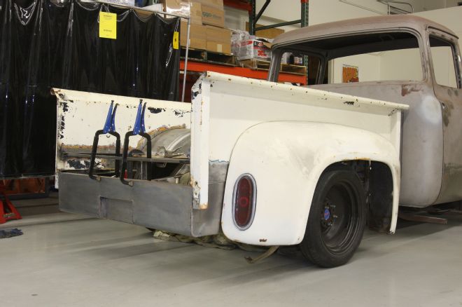 1956 Ford F 100 Look At New Roll Pan Before Welding