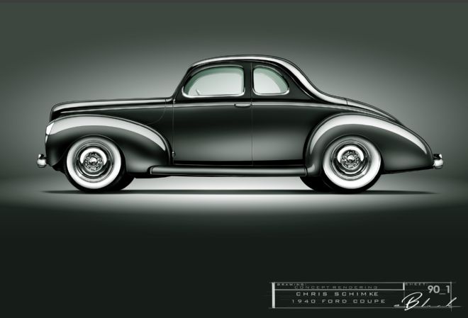 1940 Ford Coupe Illustration 02