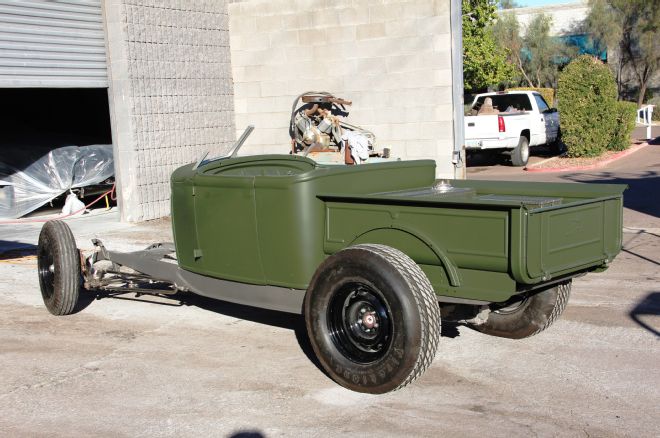 Ford Model A Cab And Bed Spray Painted