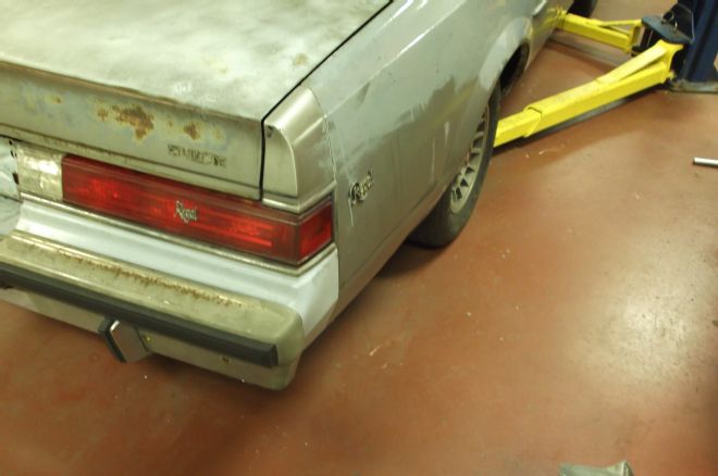 1983 Buick Regal Rear Bumper Fillers Bolted On
