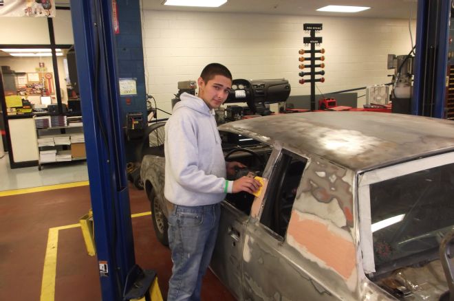 1983 Buick Regal Sanding Down And Smoothing Out The Metal