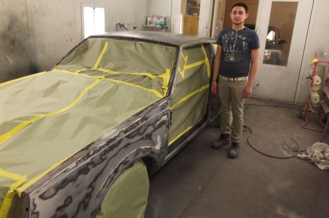 1983 Buick Regal Taped Up For Primer