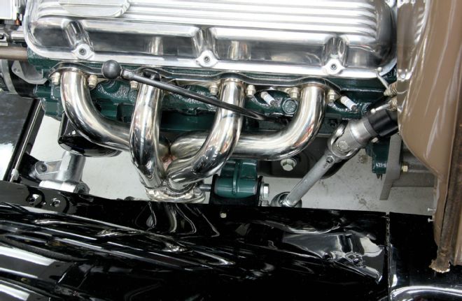 Ford Model A 302ci Headers Dumping Behind Of Engine Mounts