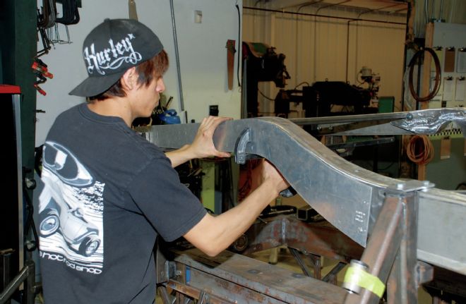 1932 Ford Deuce Chassis Boxed And Crossmembers In Place