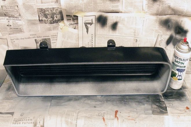 1965 Pontiac Gto Lemans Grille Sprayed With Rust Oleum Satin Black Paint