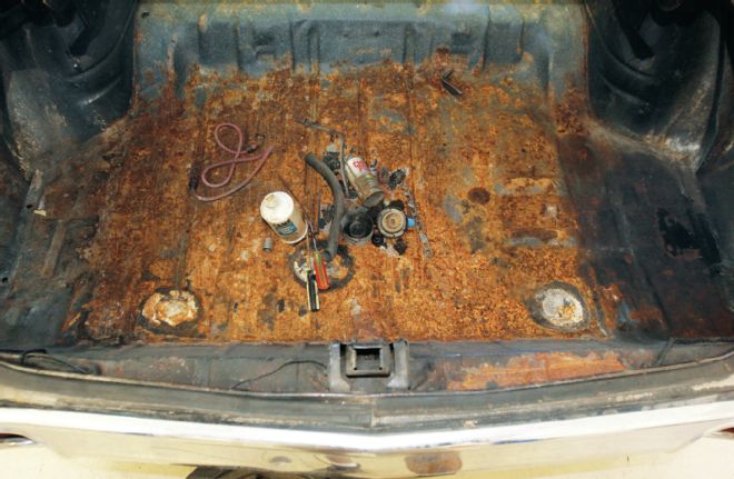 1972 Chevrolet Chevelle Rusted Trunk Floor