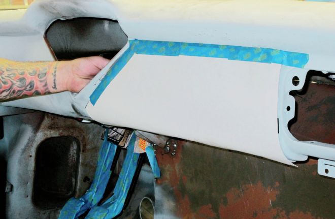 1956 Chevrolet Truck Dashboard Opening Pattern