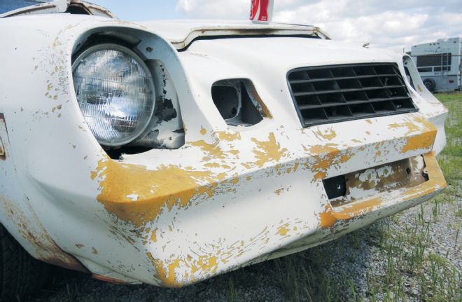 1978 Chevrolet Camero Sun Damaged Urethane Front Bumper