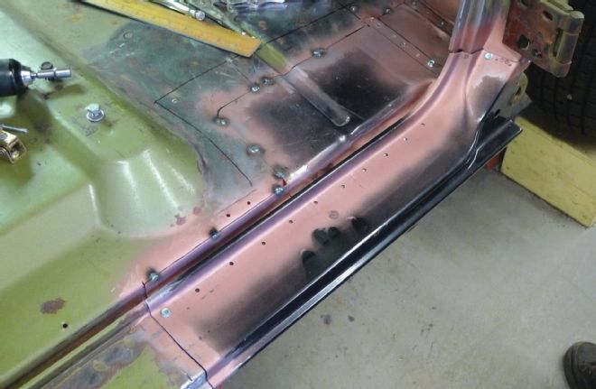 Tack Welded Floorpan And Inner Cowl Panel