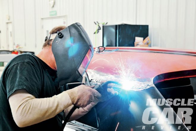 1966 Chevrolet Chevelle Basic Rust Repair Weld Along Bottom Of Quarter Panel Mating Surfaces