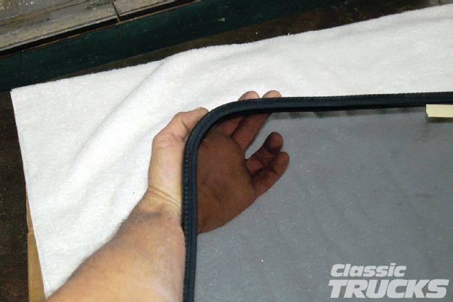 Carefully Bend Channel Over Glass