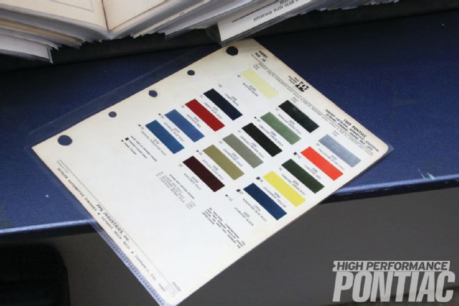 Pontiac Color Match Ditzler Color Reference