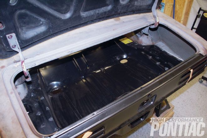 1967 Pontiac Firebird New Trunk Pan Install Complete