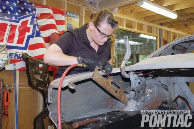 1967 Pontiac Firebird Trunk Pan Removal Complete