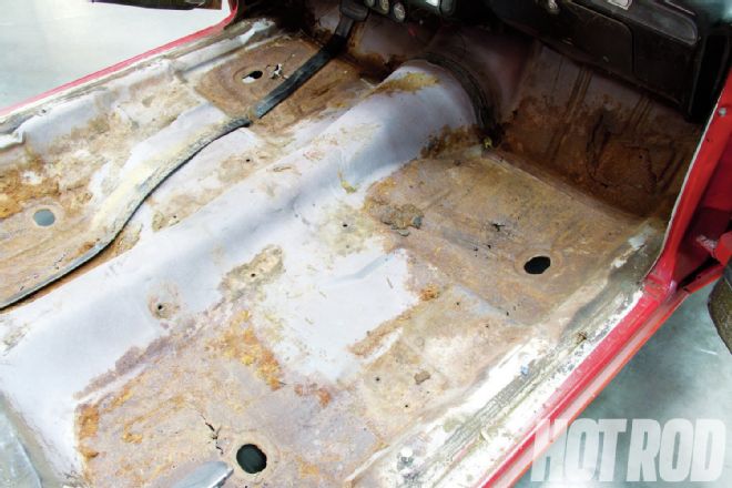 1967 Chevrolet Impala Floorboard Rust Full View