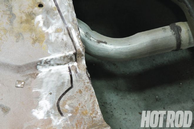 1967 Chevrolet Impala Floorboard Cutting Away Old Sheet Metal