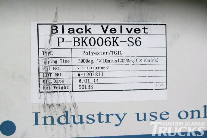 Black Polyester Powder