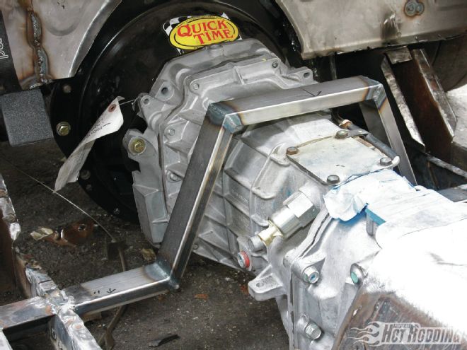 1967 Mercury Cougar Transmission Tunnel Brace Installed