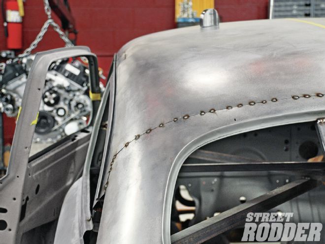 14 Chopping A 1951 Ford Sedan Roof Top Line