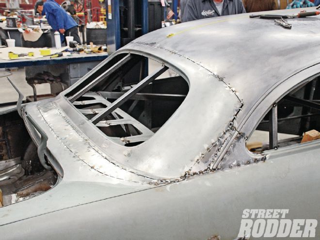 26 Chopping A 1951 Ford Sedan Roof Extended Deck Area