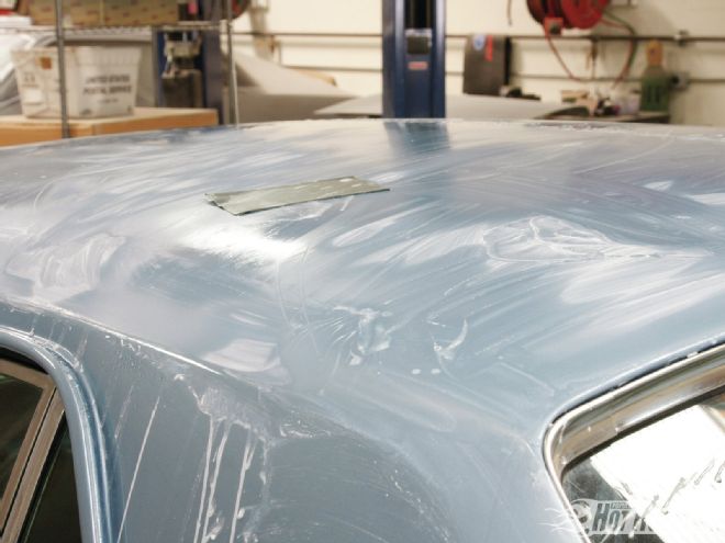 Ford Mustang Wet Sanding Roof