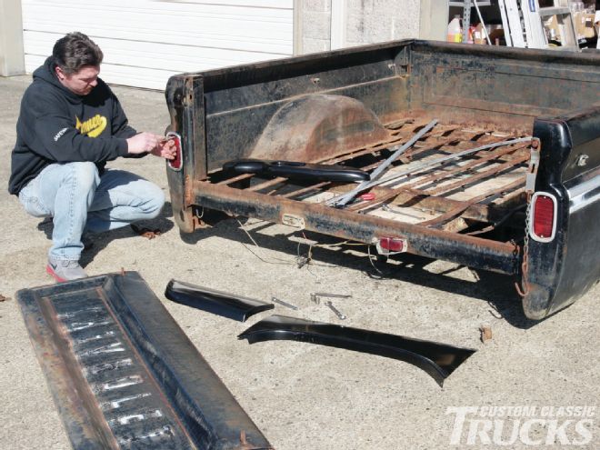 1964 Chevy Pickup Taillights Removed