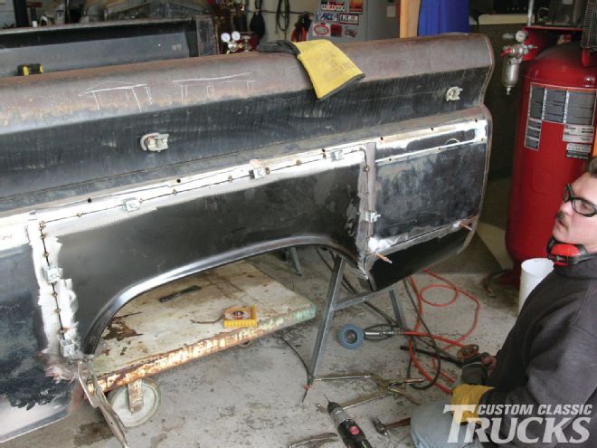 1964 Chevy Pickup Panels Welded In