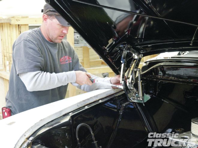 Eddie Motorsports Hood Hinge Install Working On Hinge