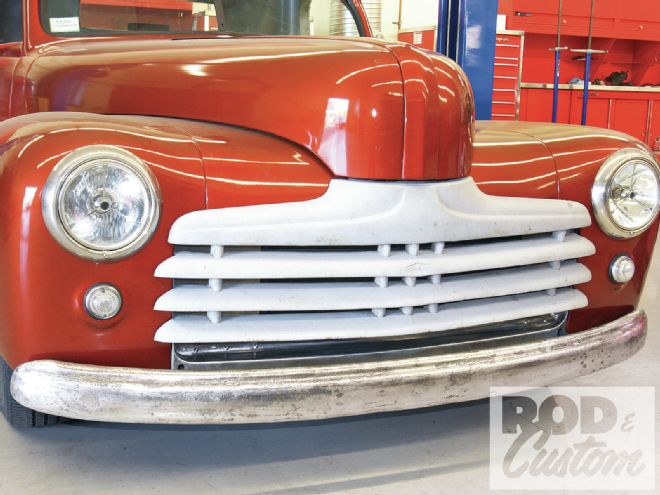 Tidying Up the Front End of a 1946 Ford Roadster Pickup