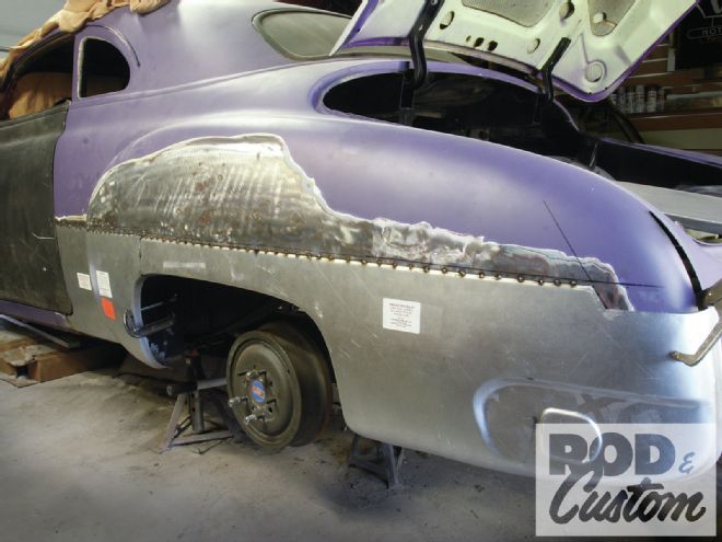 1949 Chevy Project Project Purple Pig New Hind Quarters - Hung, Drawn, and Quartered