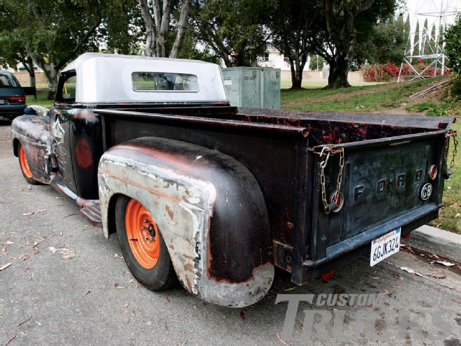 0910cct 03 O+1946 Ford F100 Stretched Sheetmetal Repair+restored Classic Truck